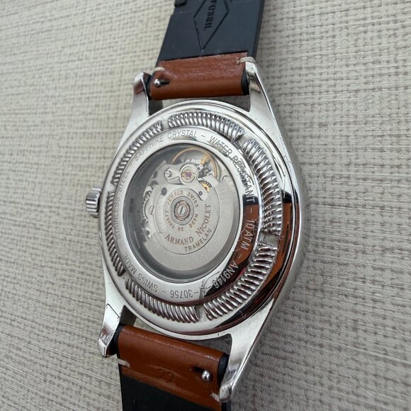 Armand Nicolet Mens Automatic Watch 9140A2-BU-P140BU2 Swiss Made - Picture 8 of 11